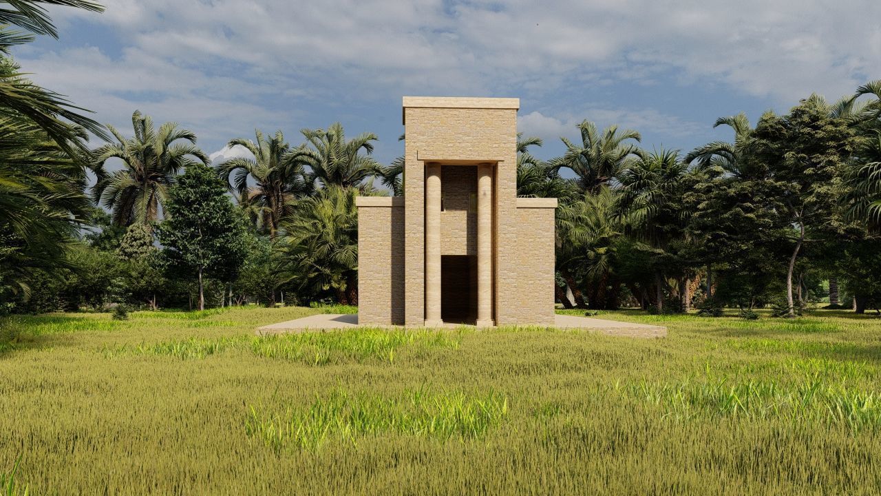 Zigurat ancient pyramid-Ziggurat Temple 3D model_21