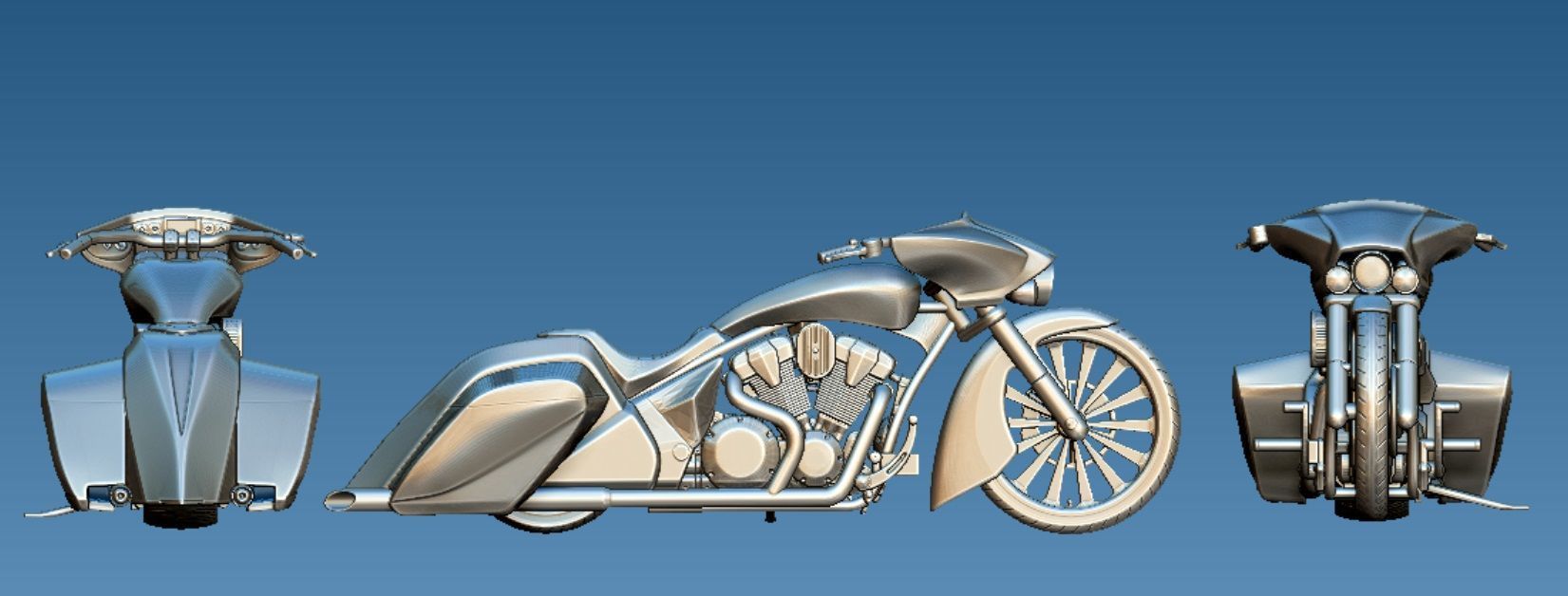 Collection of 20 motorbikes 3D print model_17