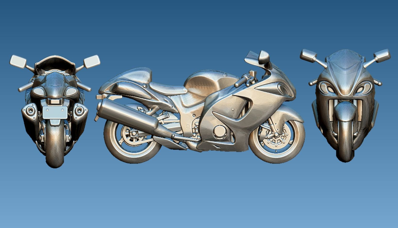Collection of 20 motorbikes 3D print model_6