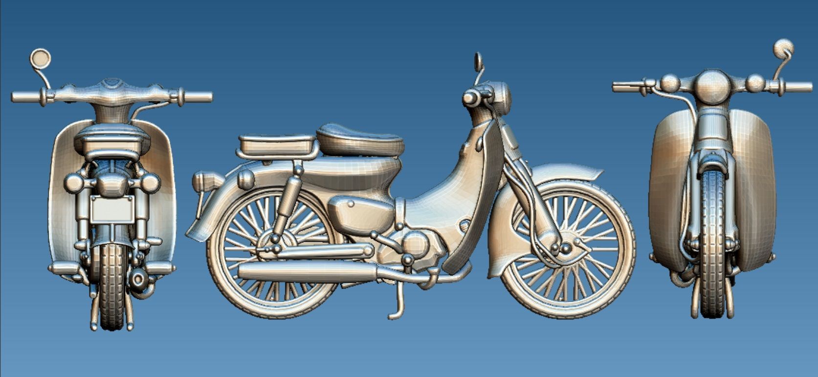 Collection of 20 motorbikes 3D print model_16