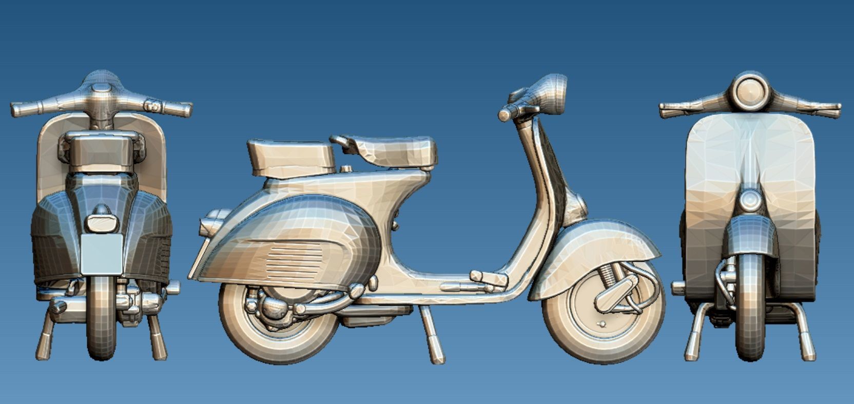 Collection of 20 motorbikes 3D print model_9