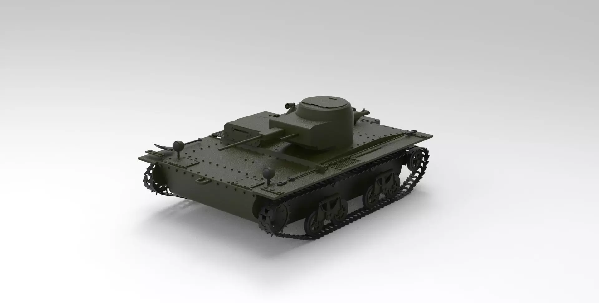 T38 tank 3D model_0