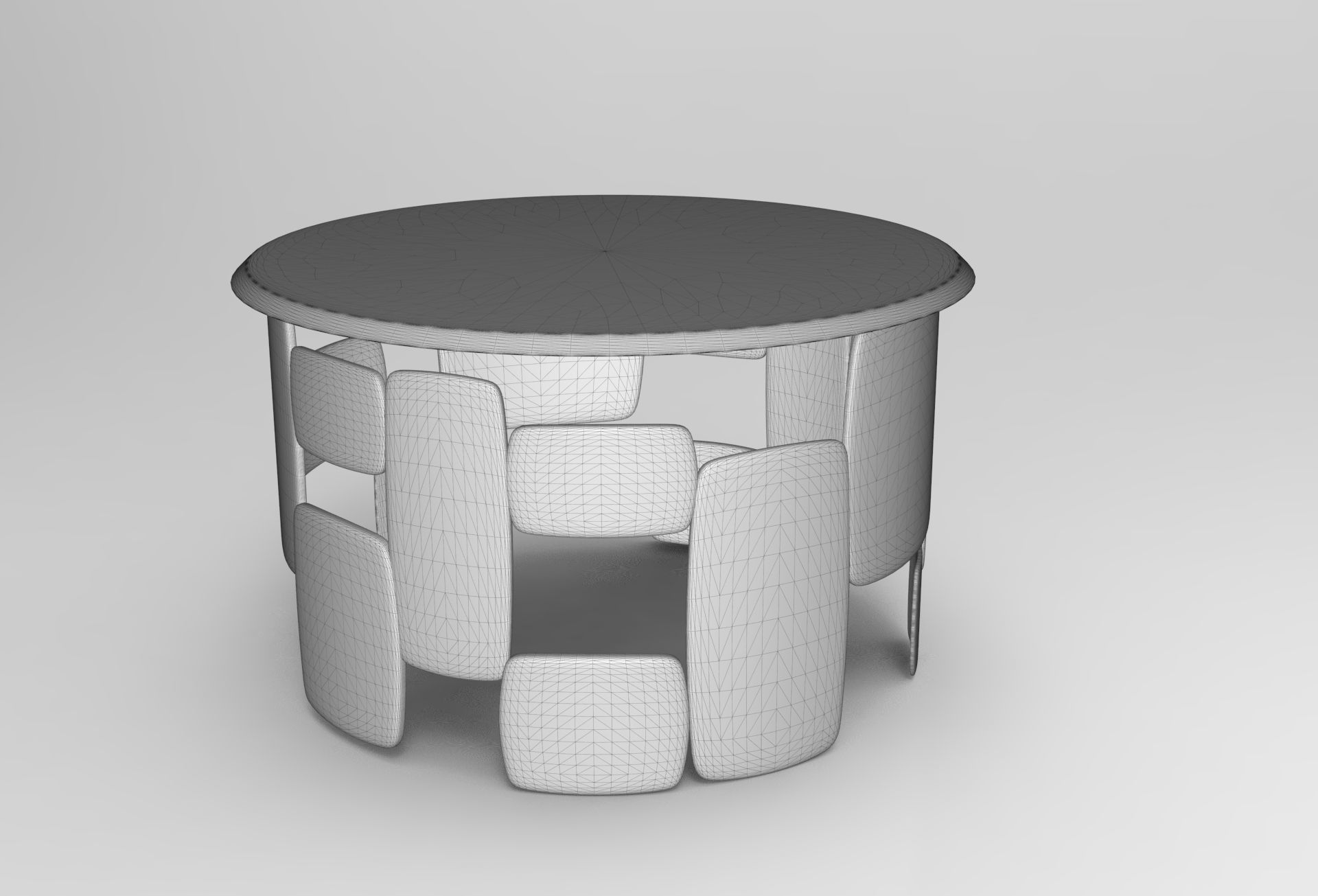 Hirito Center Table Low-poly 3D model_5