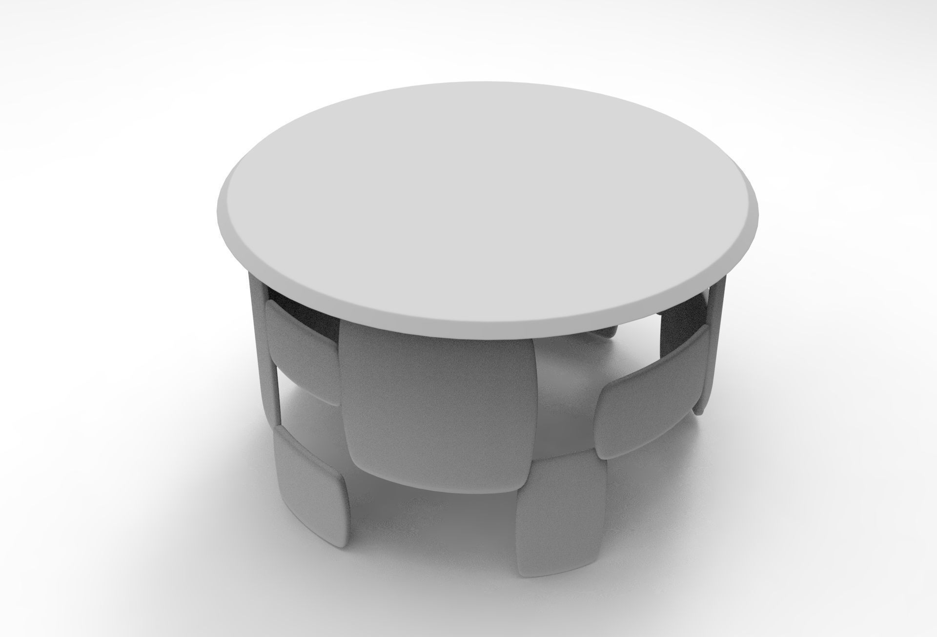 Hirito Center Table Low-poly 3D model_7