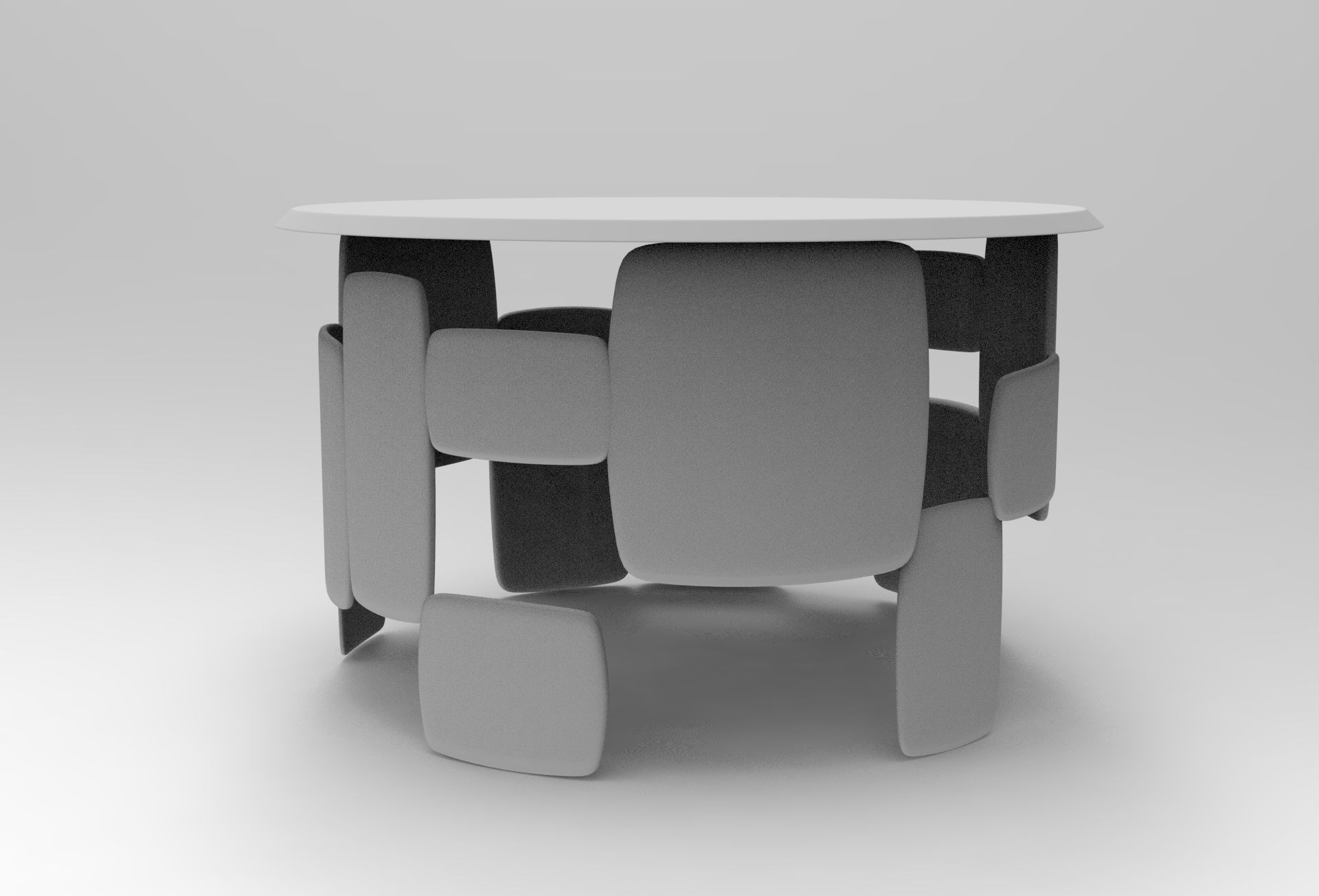 Hirito Center Table Low-poly 3D model_8