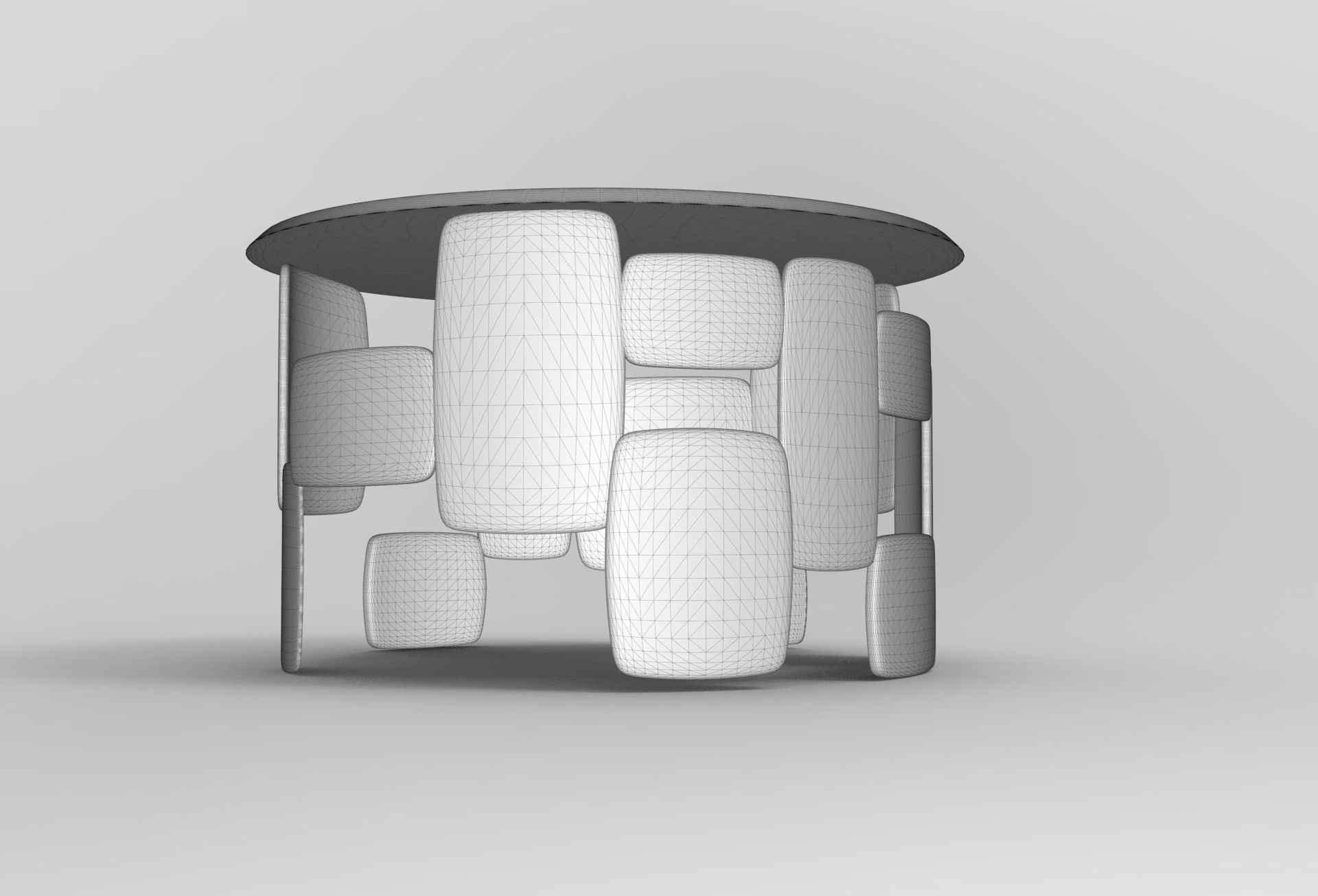 Hirito Center Table Low-poly 3D model_6