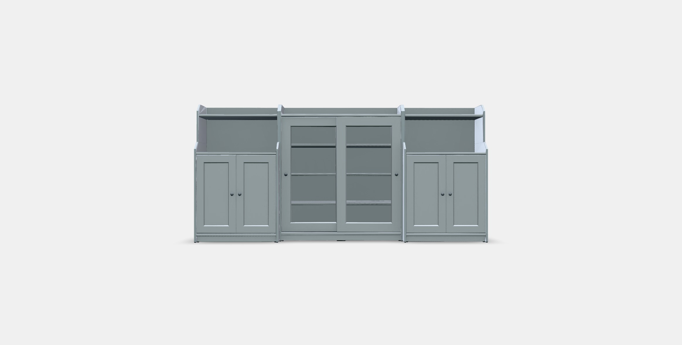 HAUGA Storage combination 10 Low-poly 3D model_9