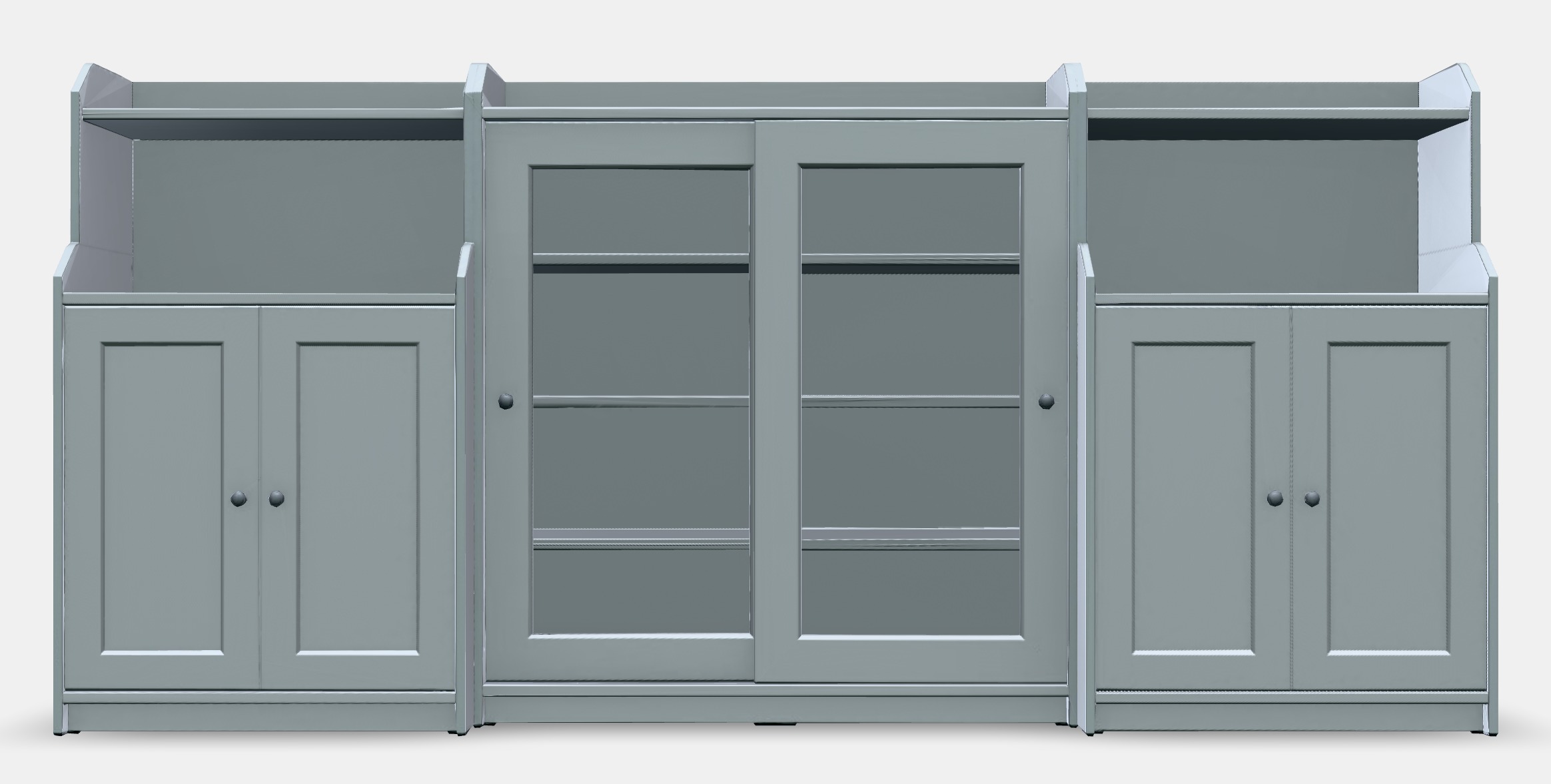 HAUGA Storage combination 10 Low-poly 3D model_12