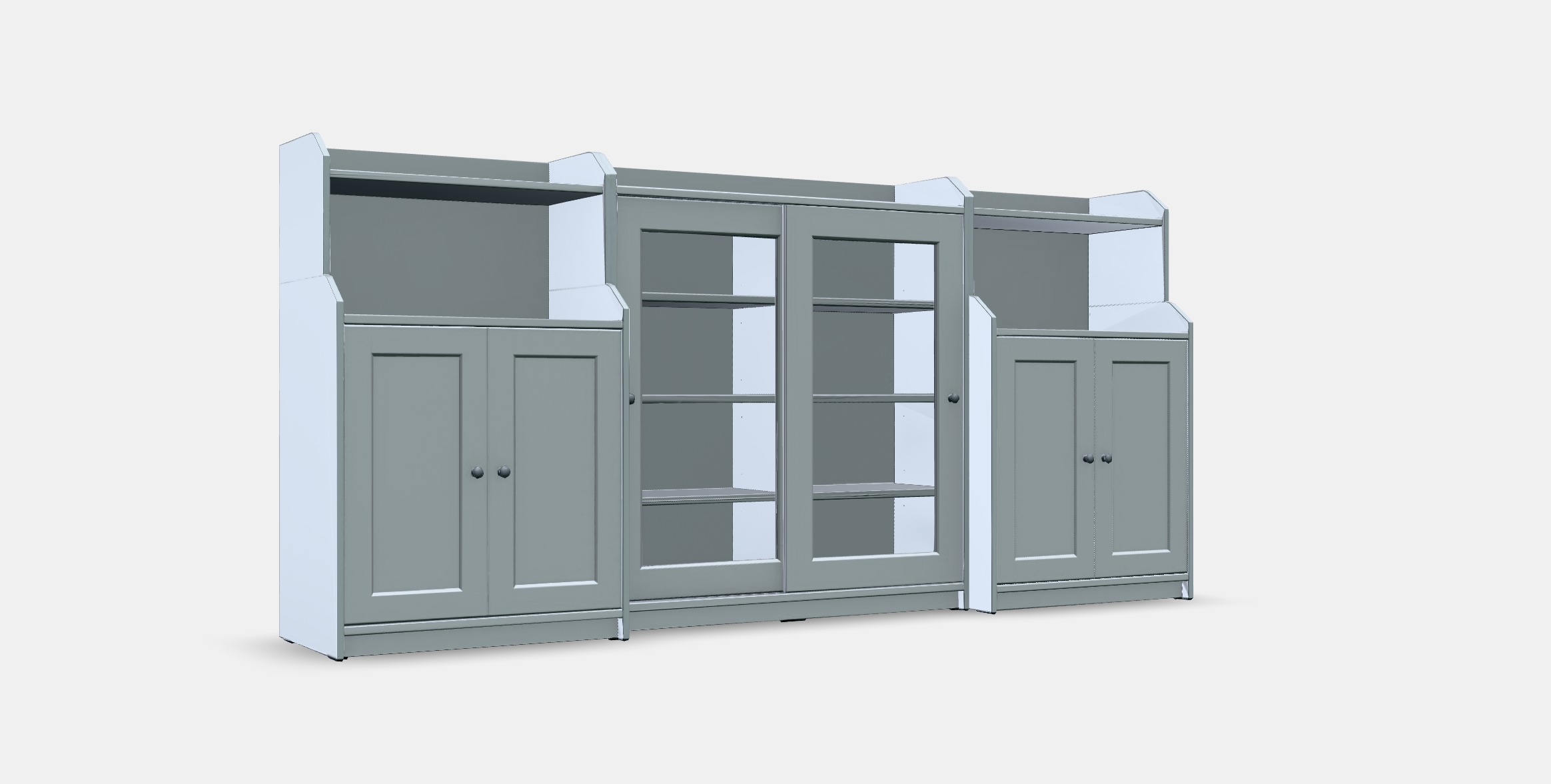 HAUGA Storage combination 10 Low-poly 3D model_8
