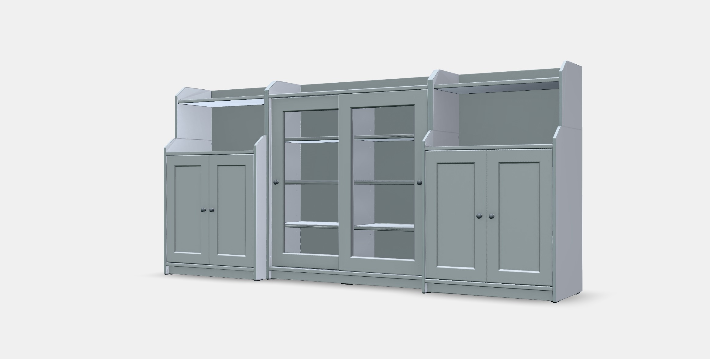 HAUGA Storage combination 10 Low-poly 3D model_14