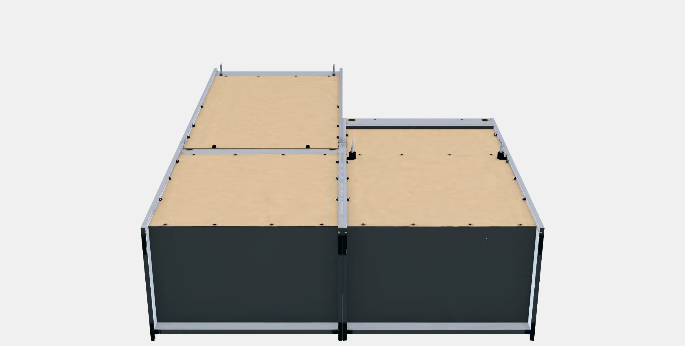 HAUGA Storage combination 11 Low-poly 3D model_8