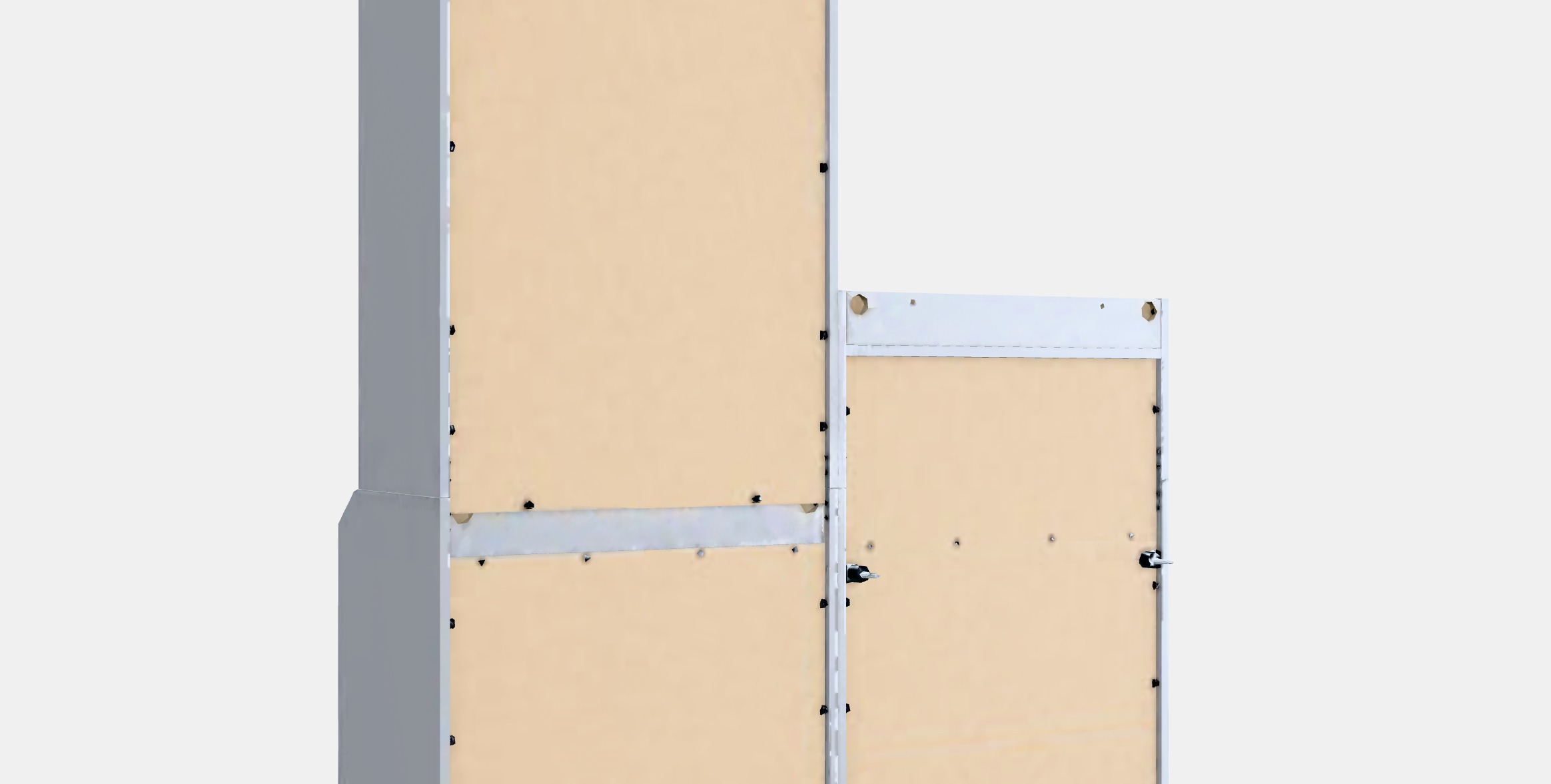 HAUGA Storage combination 11 Low-poly 3D model_2