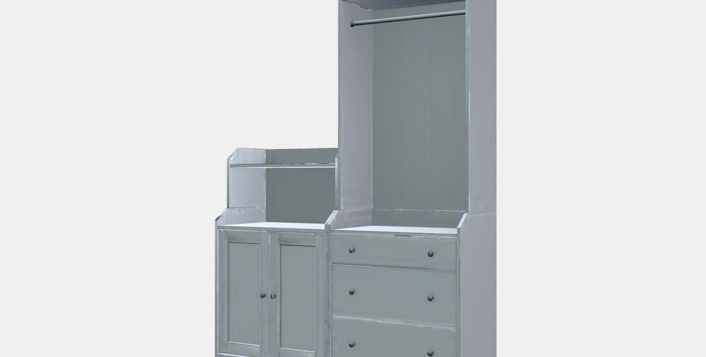 HAUGA Storage combination 11 Low-poly 3D model_13