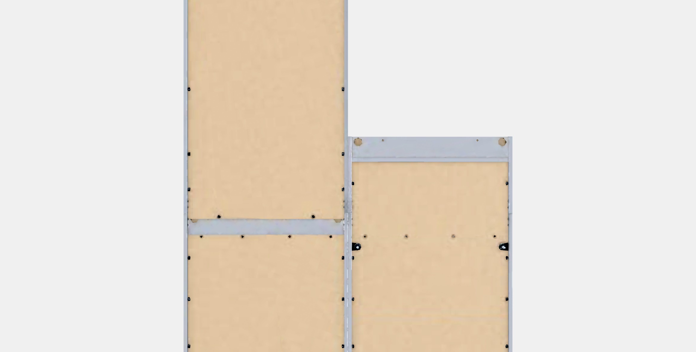 HAUGA Storage combination 11 Low-poly 3D model_15