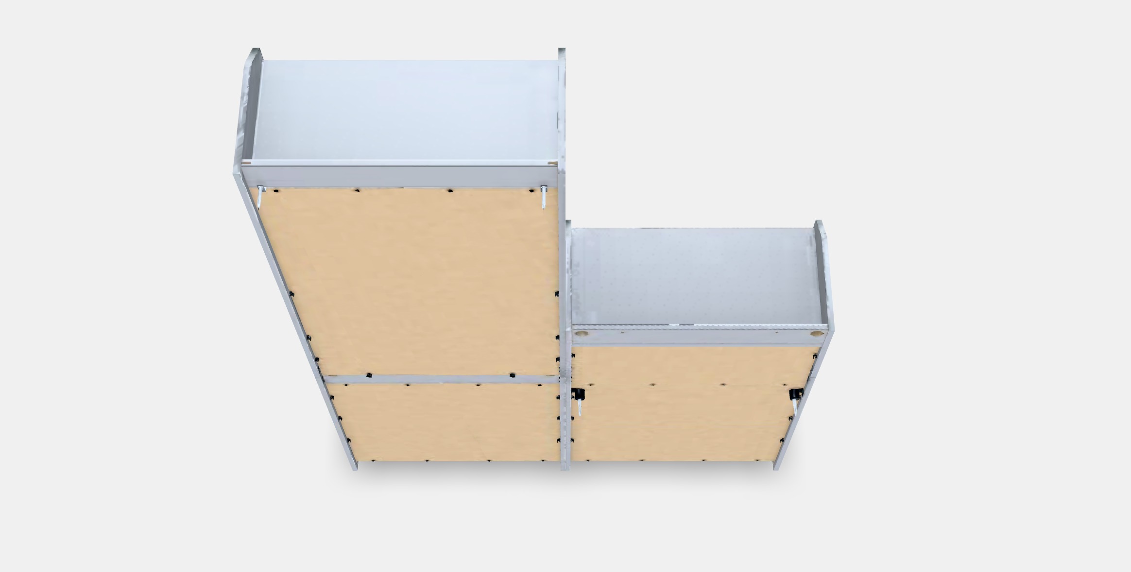 HAUGA Storage combination 11 Low-poly 3D model_4