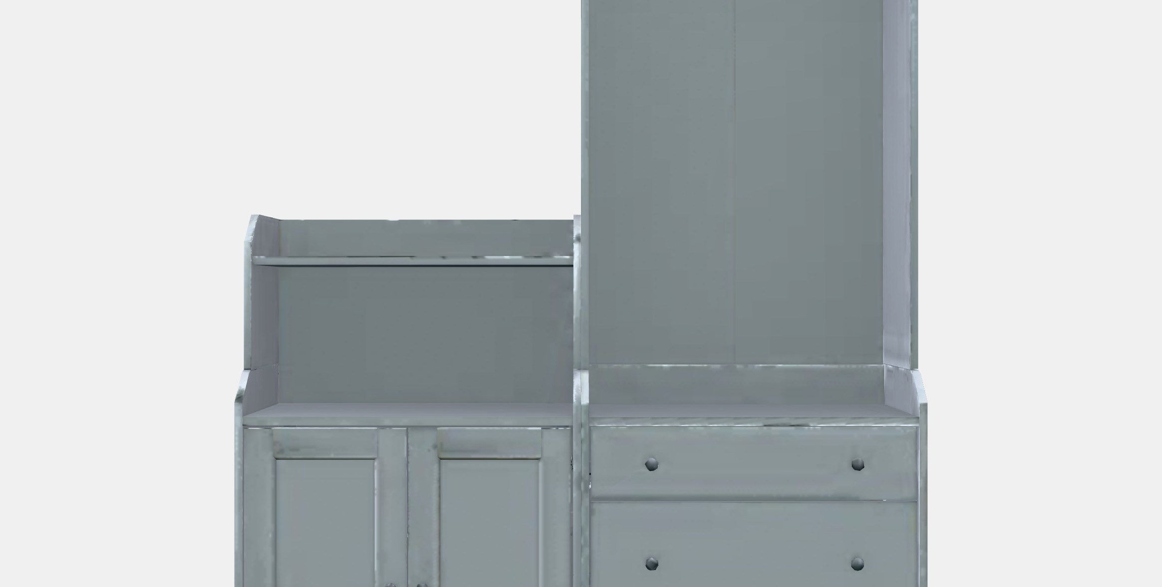 HAUGA Storage combination 11 Low-poly 3D model_11