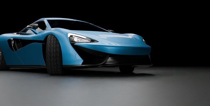 mclaren Low-poly 3D model