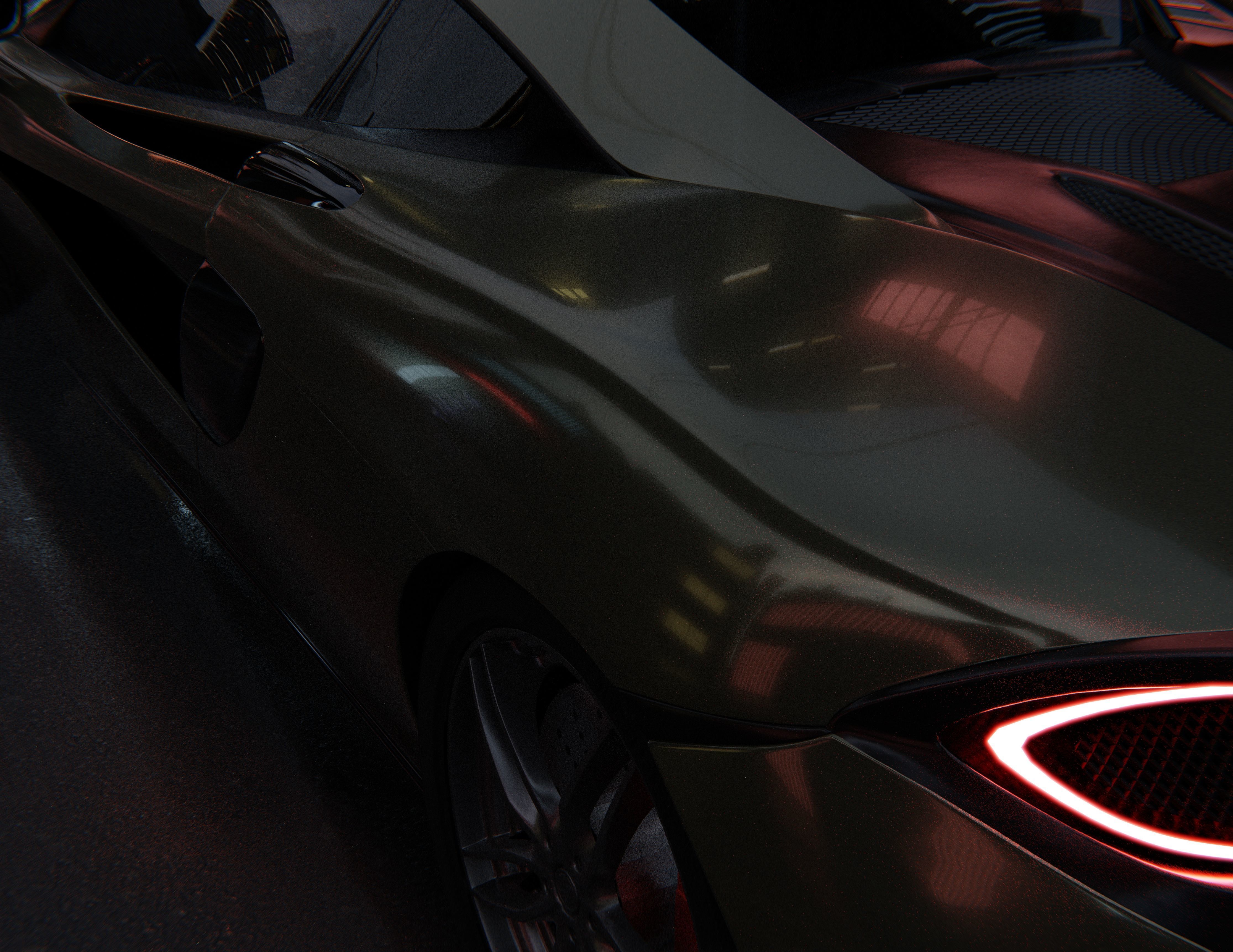 mclaren Low-poly 3D model_3