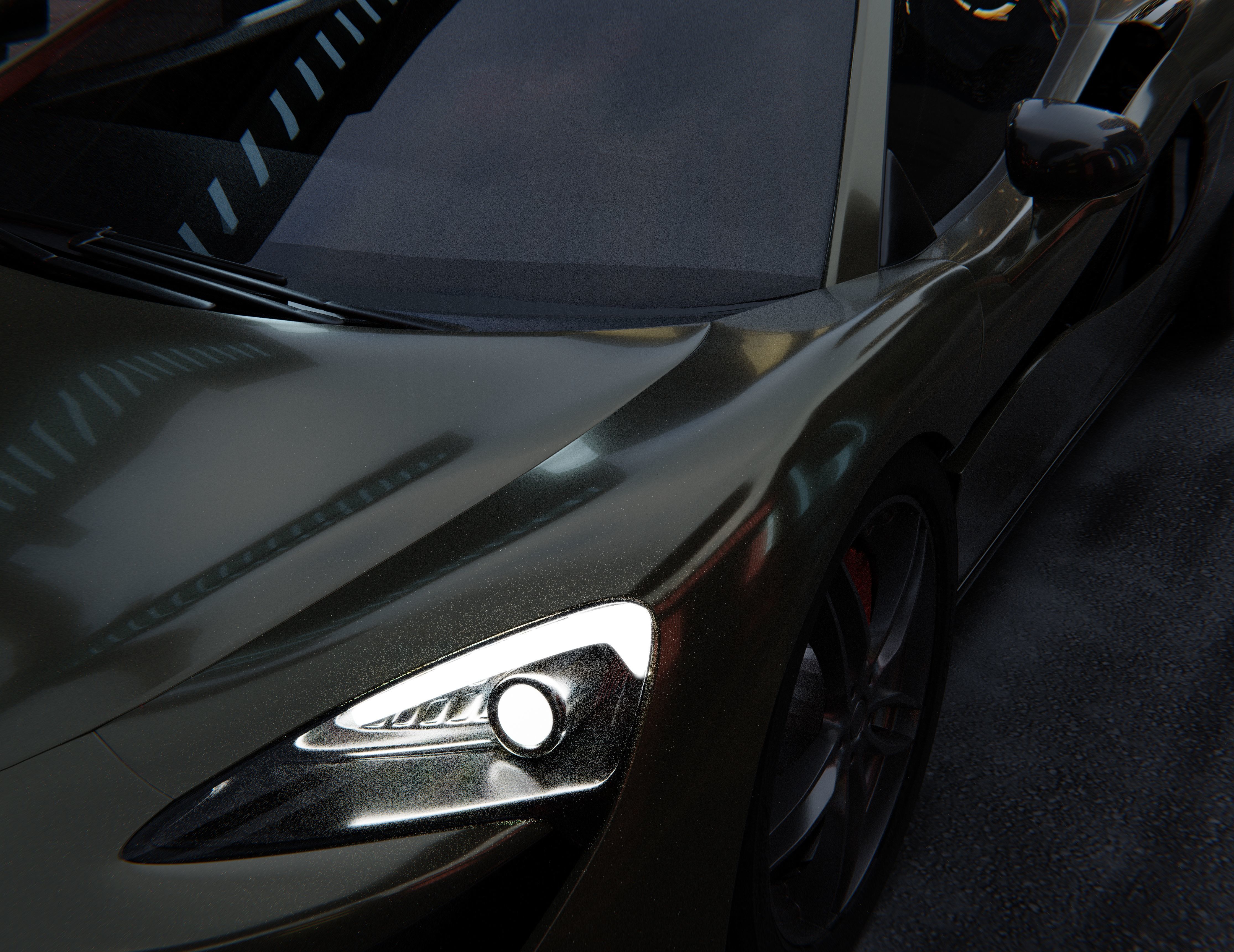 mclaren Low-poly 3D model_2