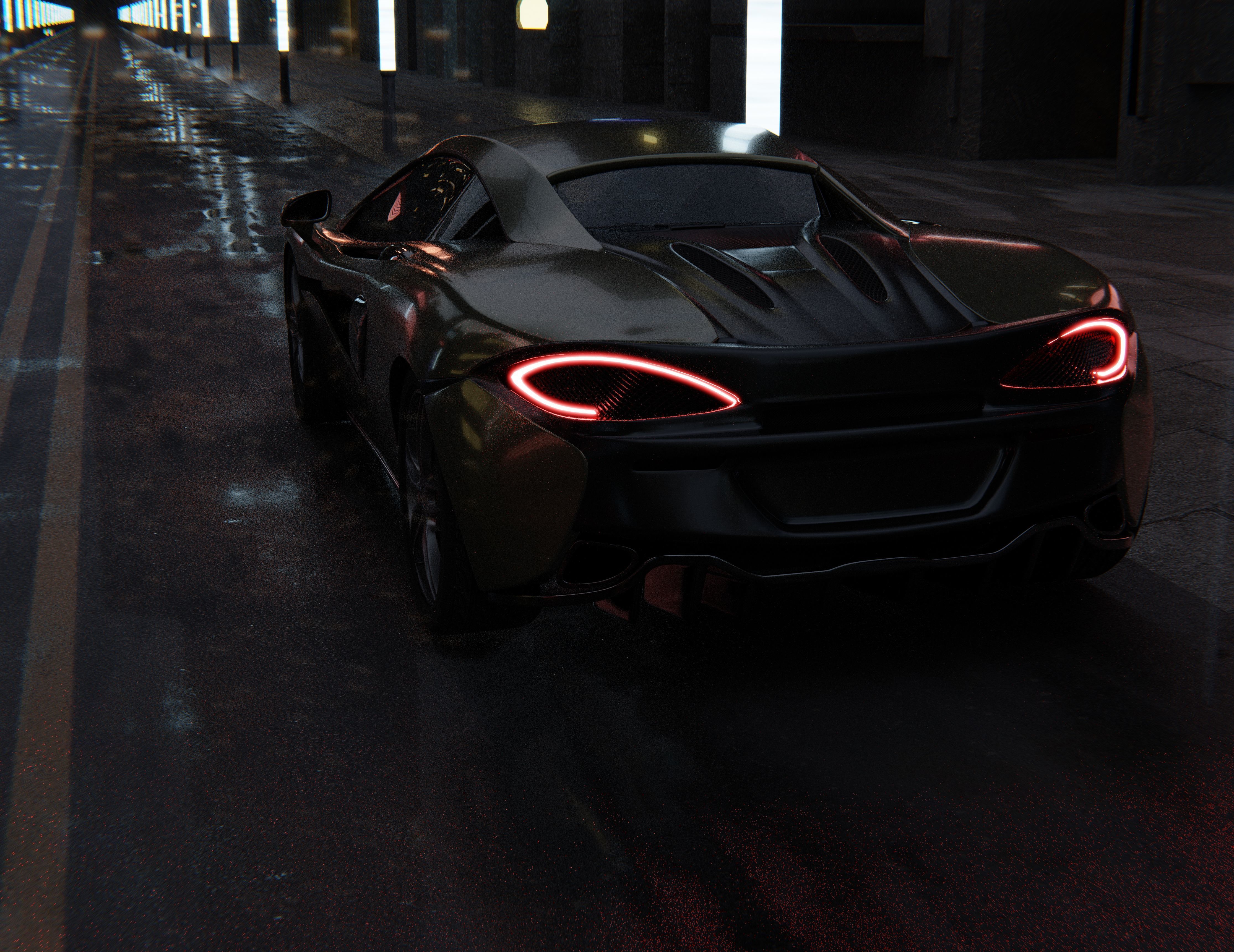 mclaren Low-poly 3D model_4