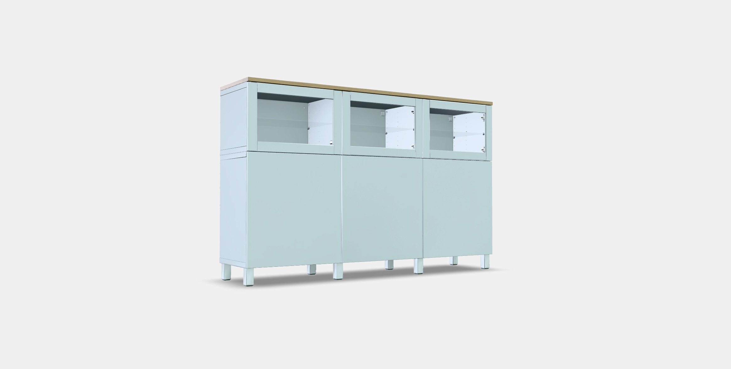 BESTA Storage combination with doors 33 Low-poly 3D model_2