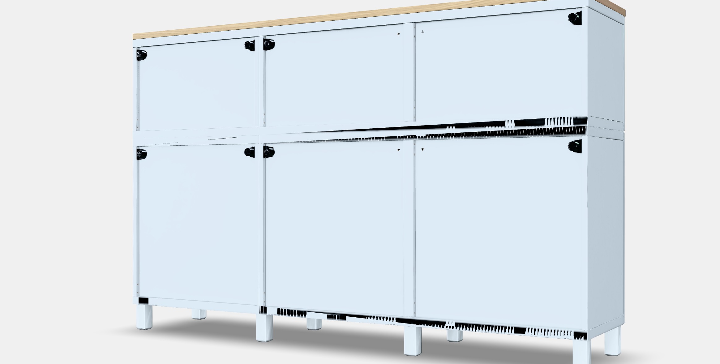 BESTA Storage combination with doors 33 Low-poly 3D model_6