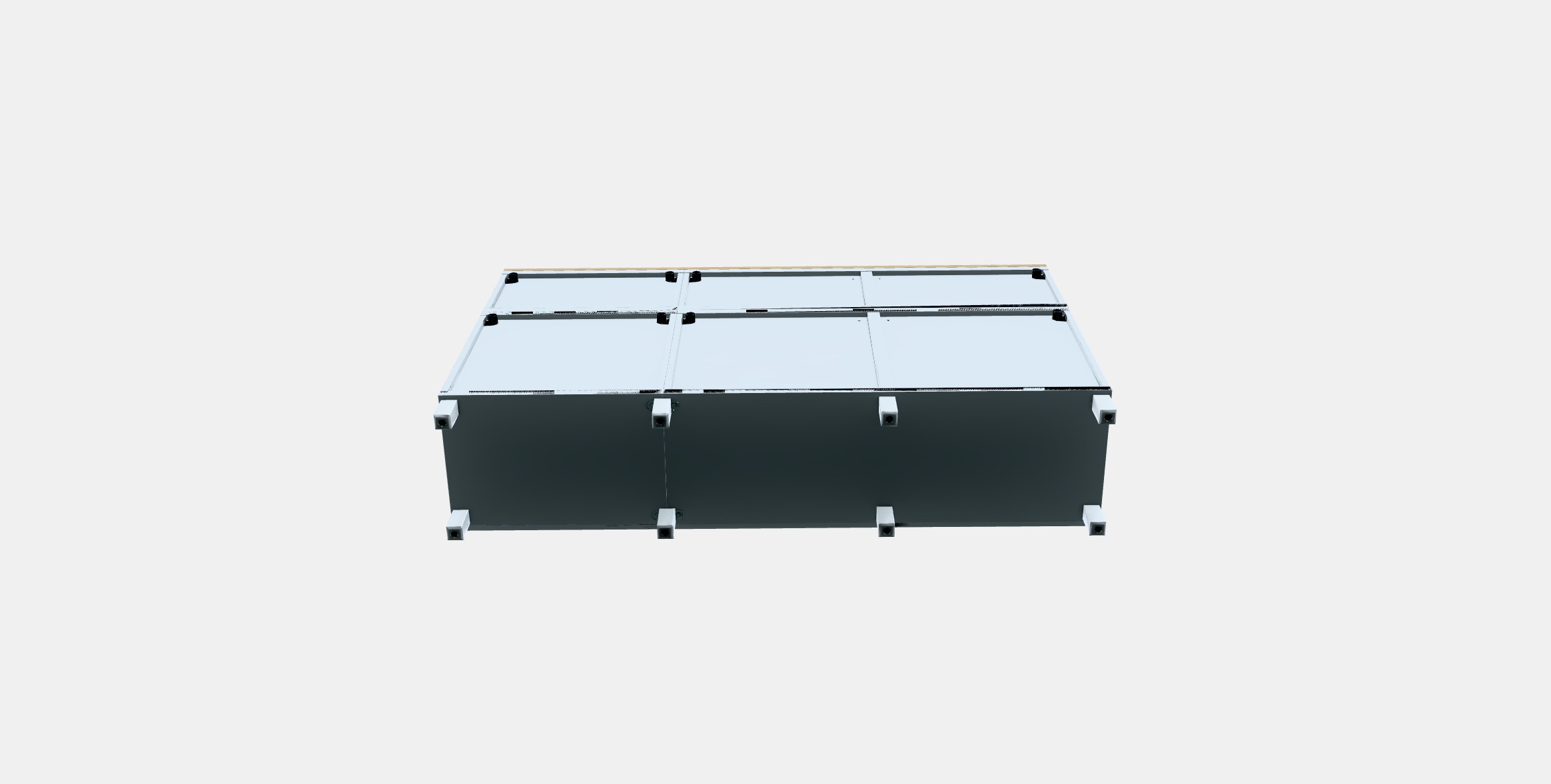 BESTA Storage combination with doors 33 Low-poly 3D model_5