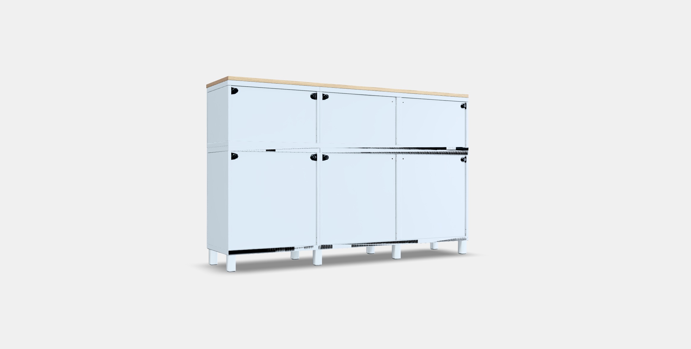BESTA Storage combination with doors 33 Low-poly 3D model_16
