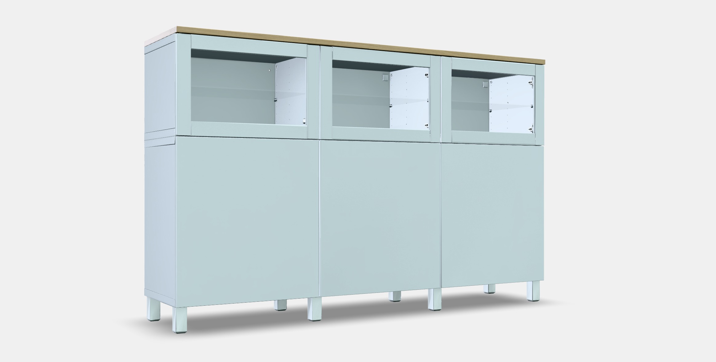 BESTA Storage combination with doors 33 Low-poly 3D model_9