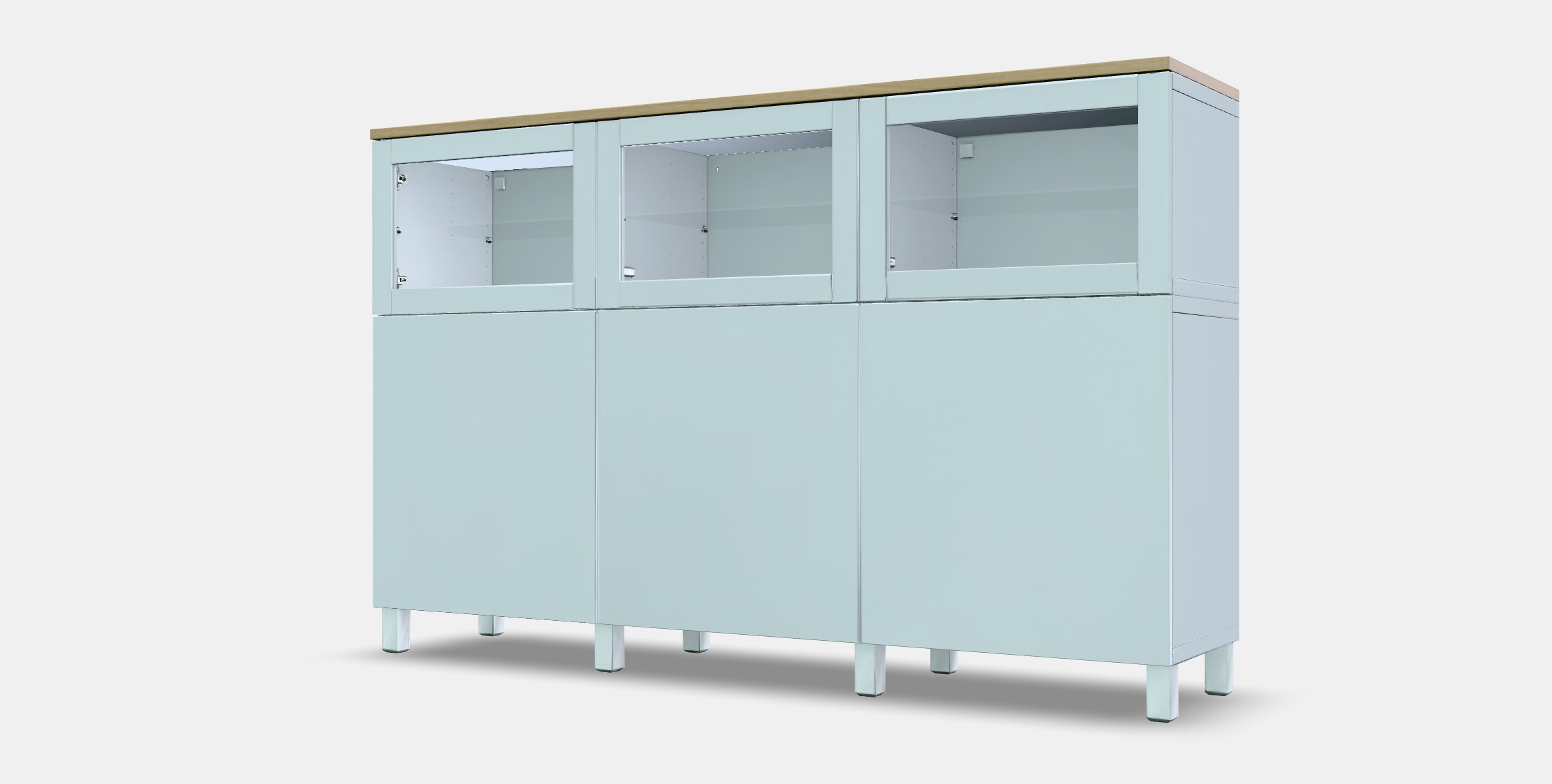 BESTA Storage combination with doors 33 Low-poly 3D model_13