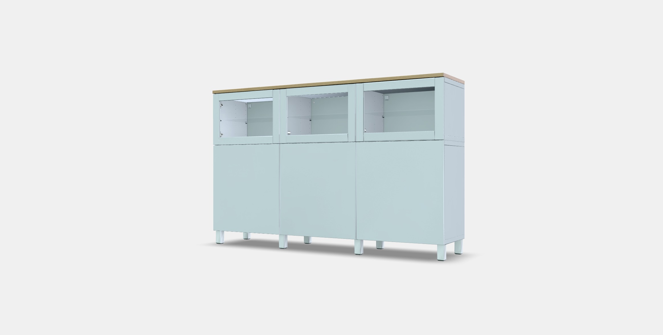 BESTA Storage combination with doors 33 Low-poly 3D model_12
