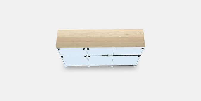 BESTA Storage combination with doors 33 Low-poly 3D model