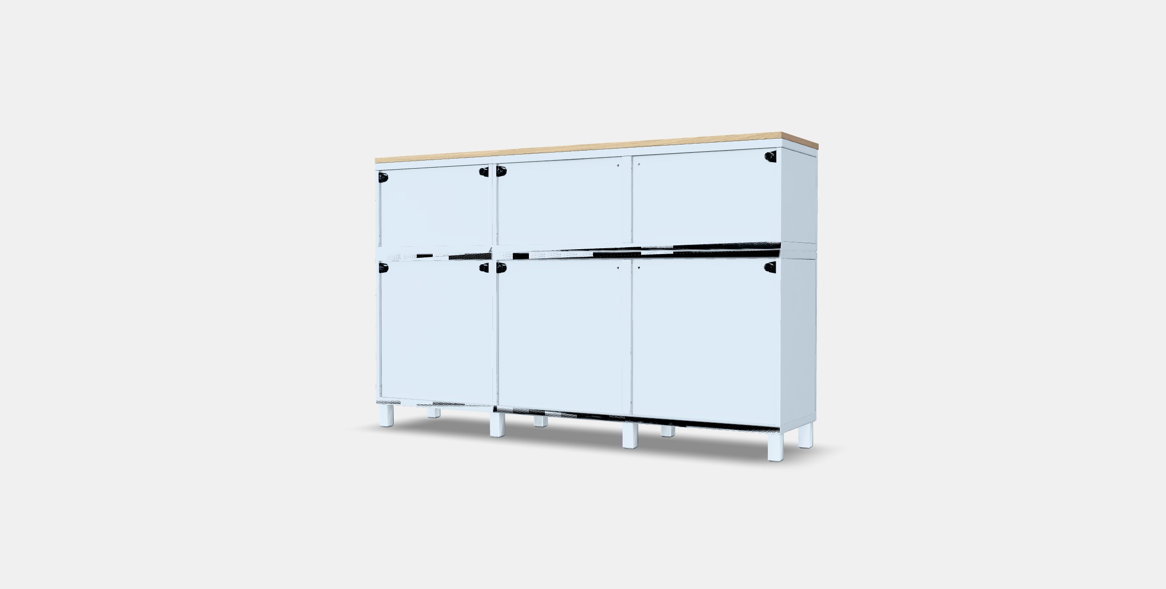 BESTA Storage combination with doors 33 Low-poly 3D model_4