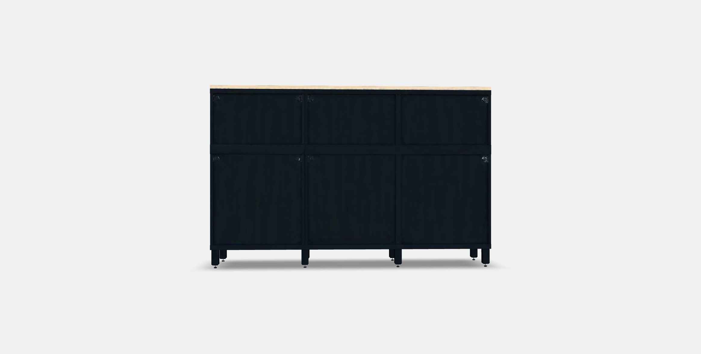 BESTA Storage combination with doors 34 Low-poly 3D model_14