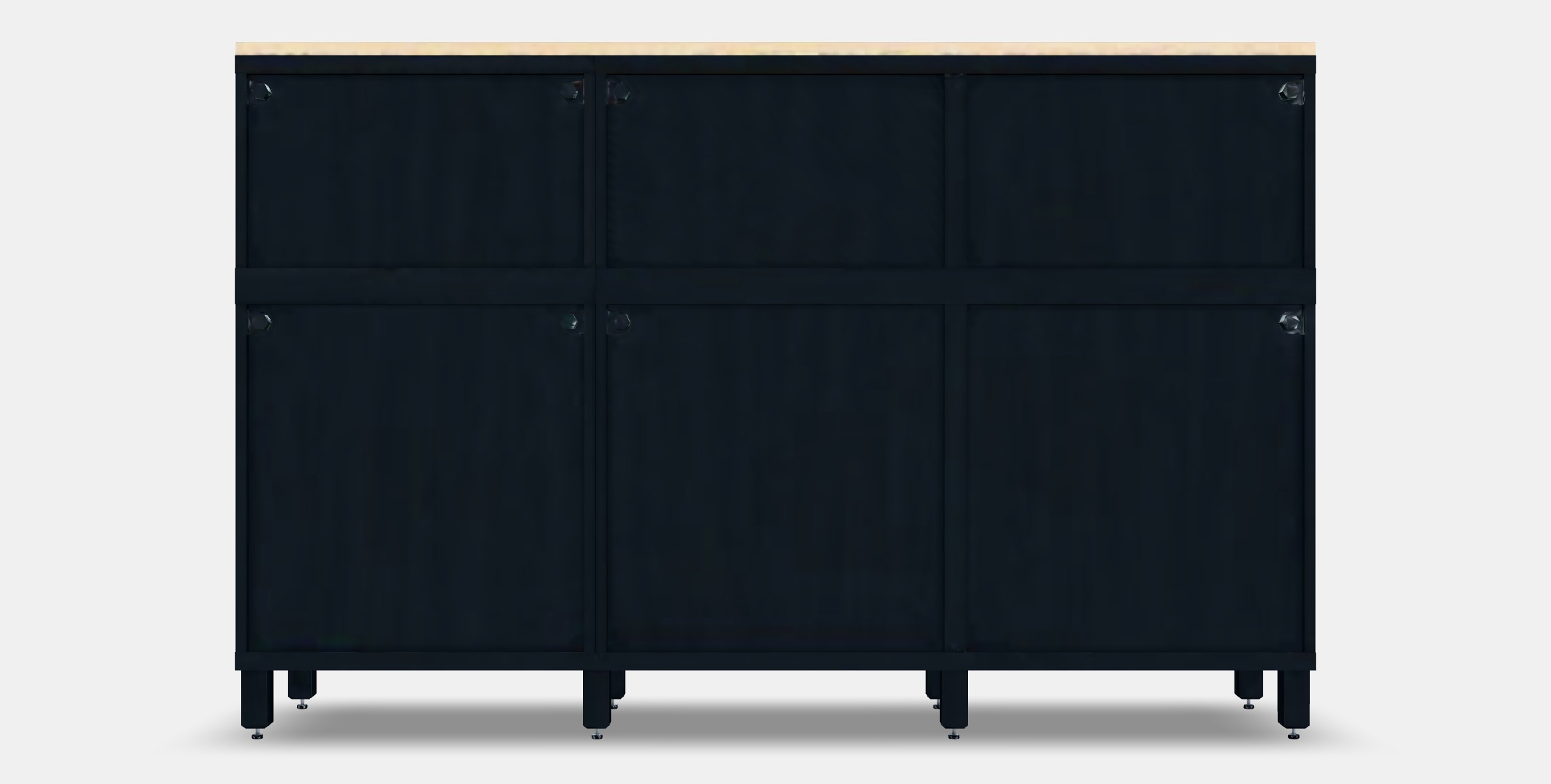 BESTA Storage combination with doors 34 Low-poly 3D model_15