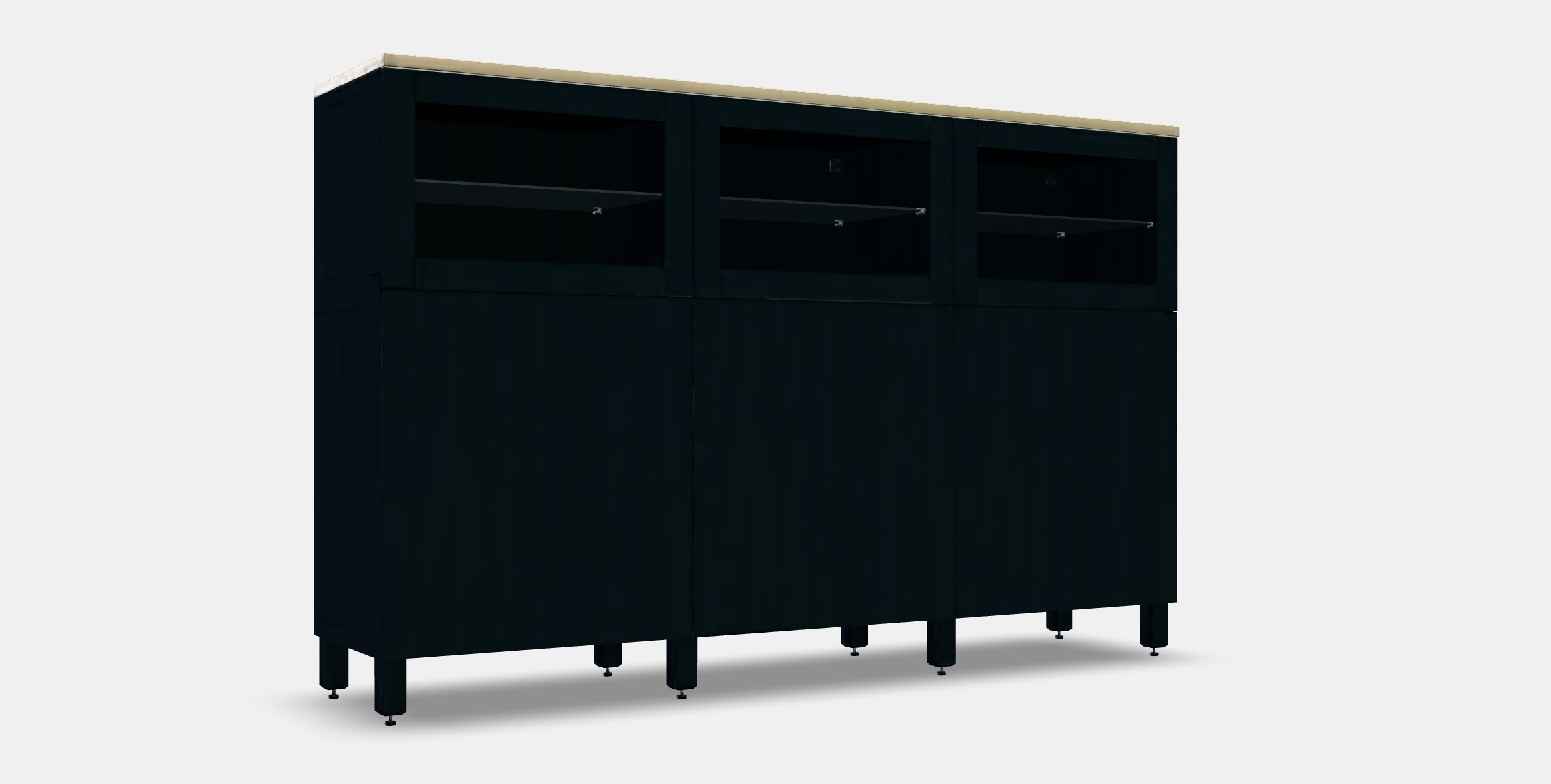 BESTA Storage combination with doors 34 Low-poly 3D model_9