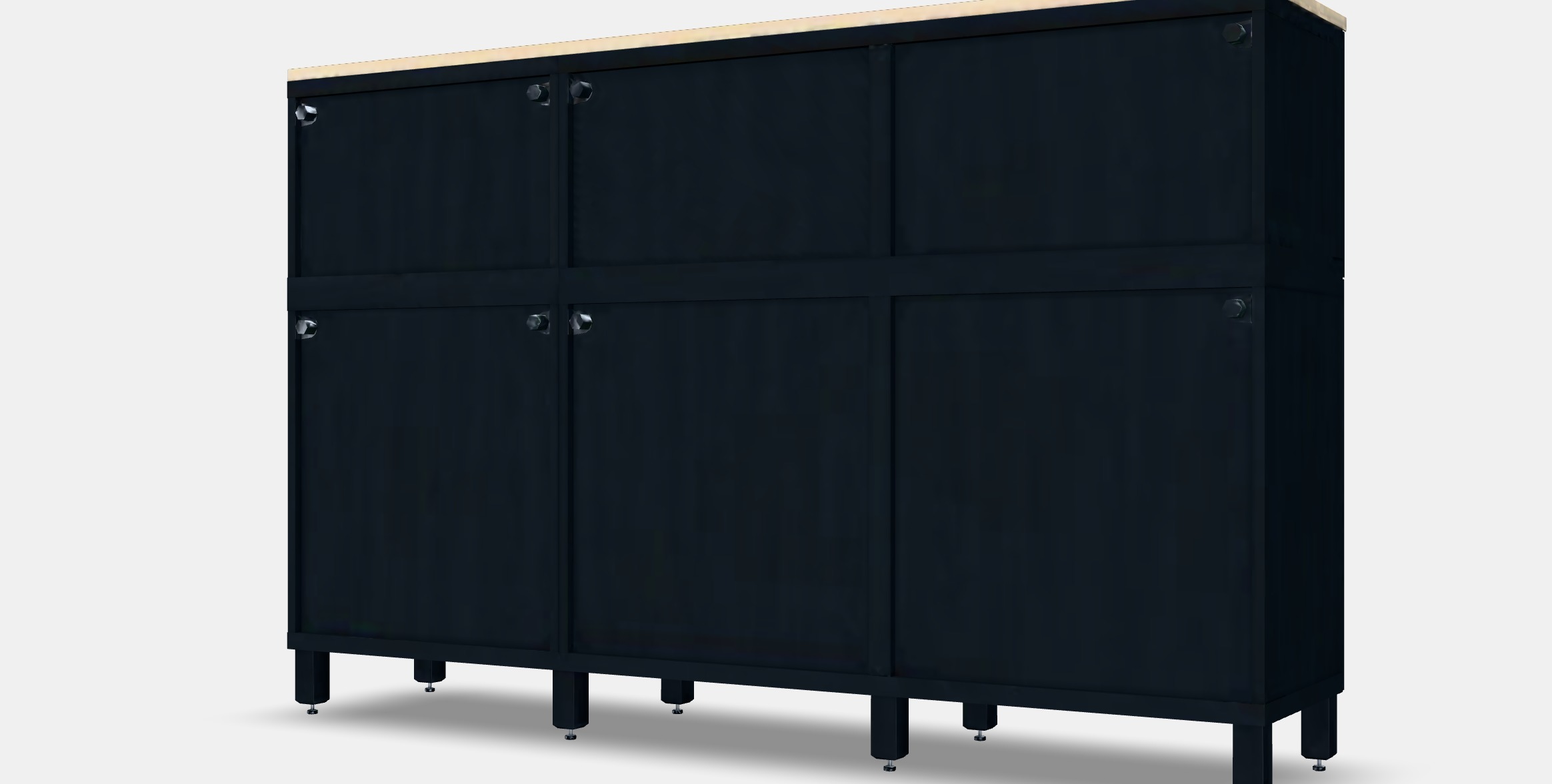 BESTA Storage combination with doors 34 Low-poly 3D model_6