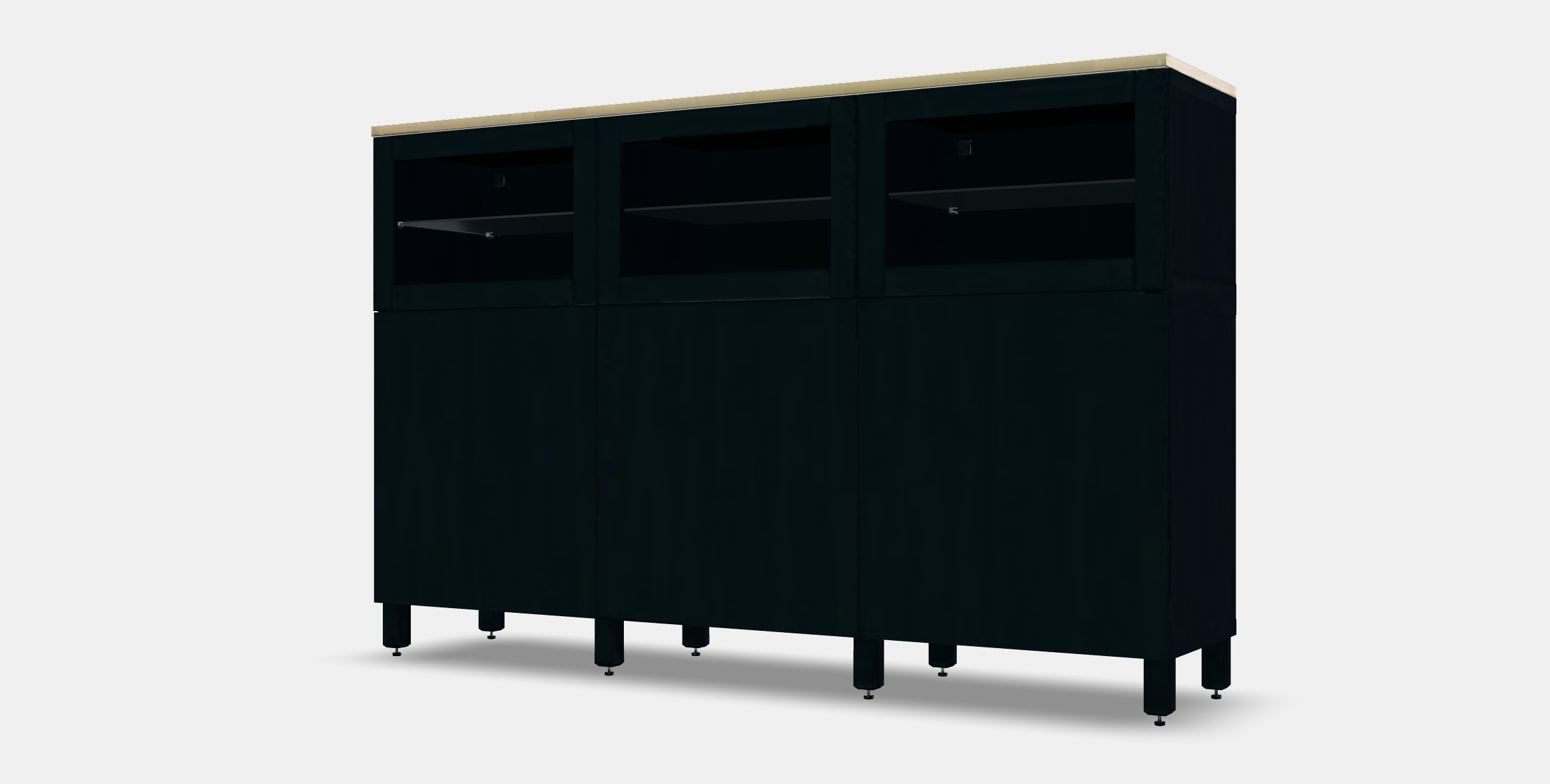 BESTA Storage combination with doors 34 Low-poly 3D model_13