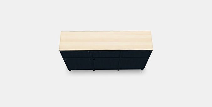 BESTA Storage combination with doors 34 Low-poly 3D model