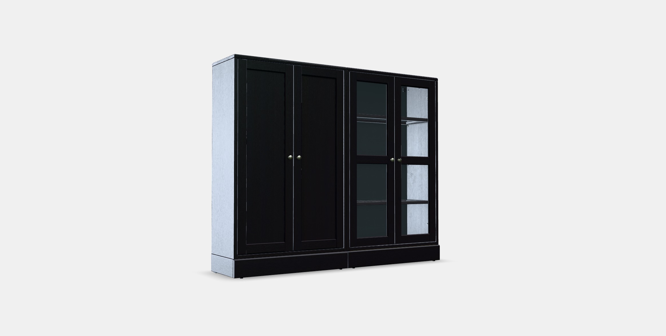 HAVSTA Storage combination w glass-doors 1 Low-poly 3D model_5
