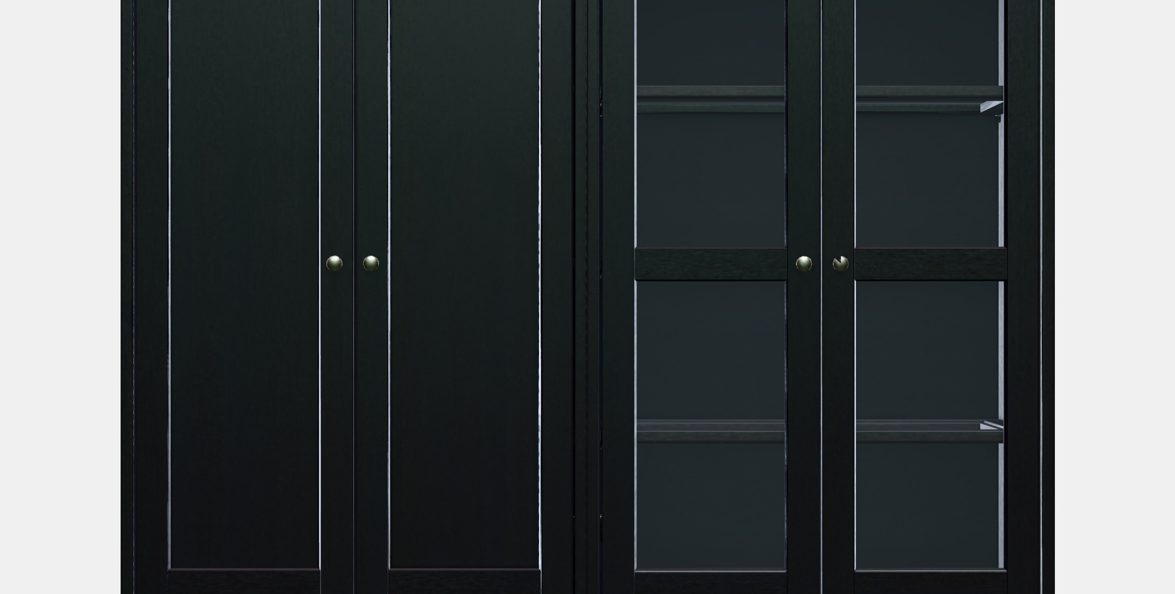 HAVSTA Storage combination w glass-doors 1 Low-poly 3D model_11