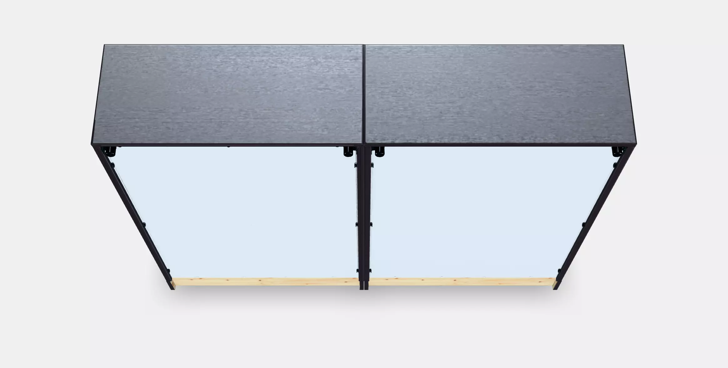 HAVSTA Storage combination w glass-doors 1 Low-poly 3D model_0