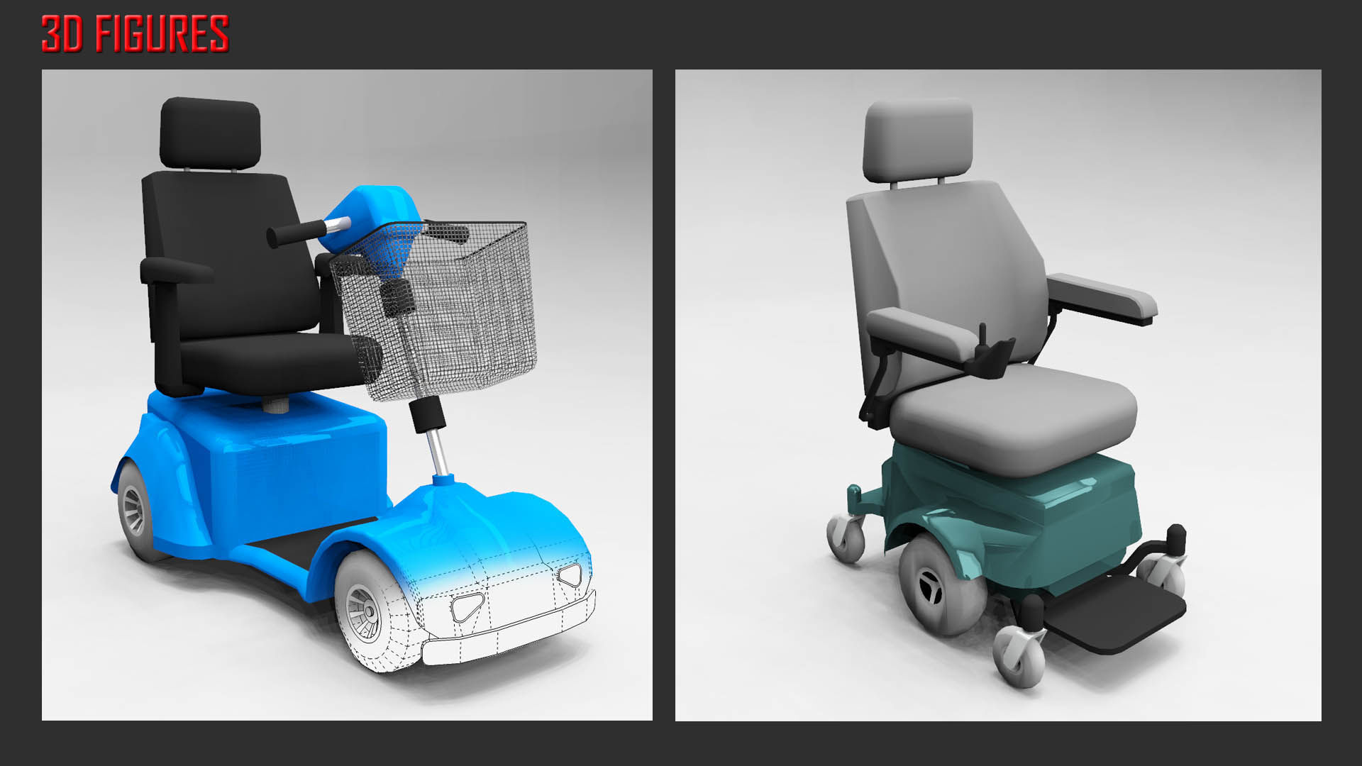 Low Poly Elderly and Disabled People Low-poly 3D model_1