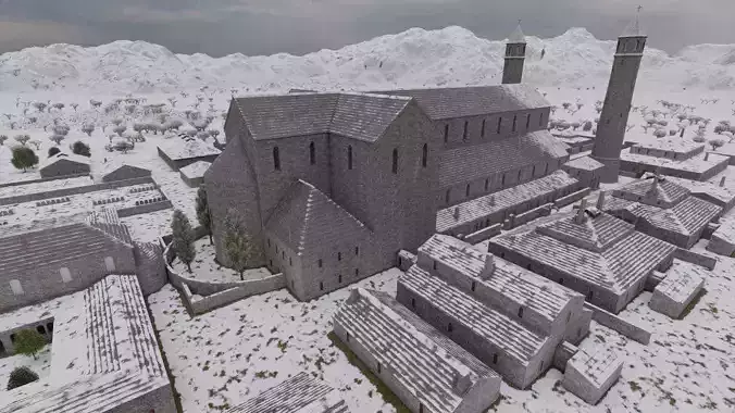 Historical church-Ancient church-Temple 3D model