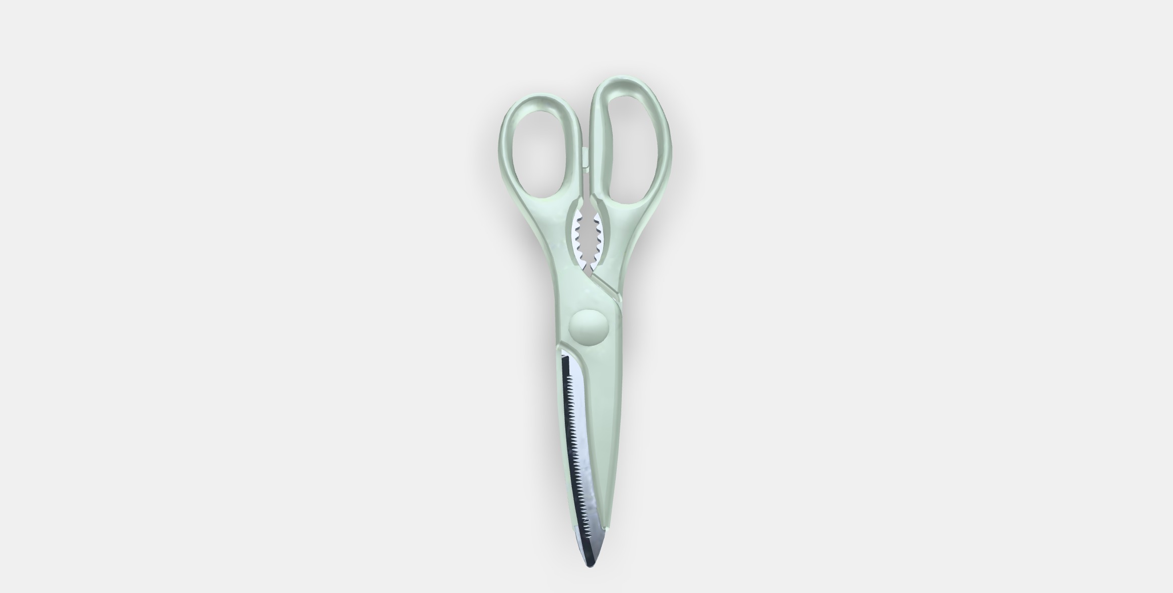TROJKA Household scissors Low-poly 3D model_3