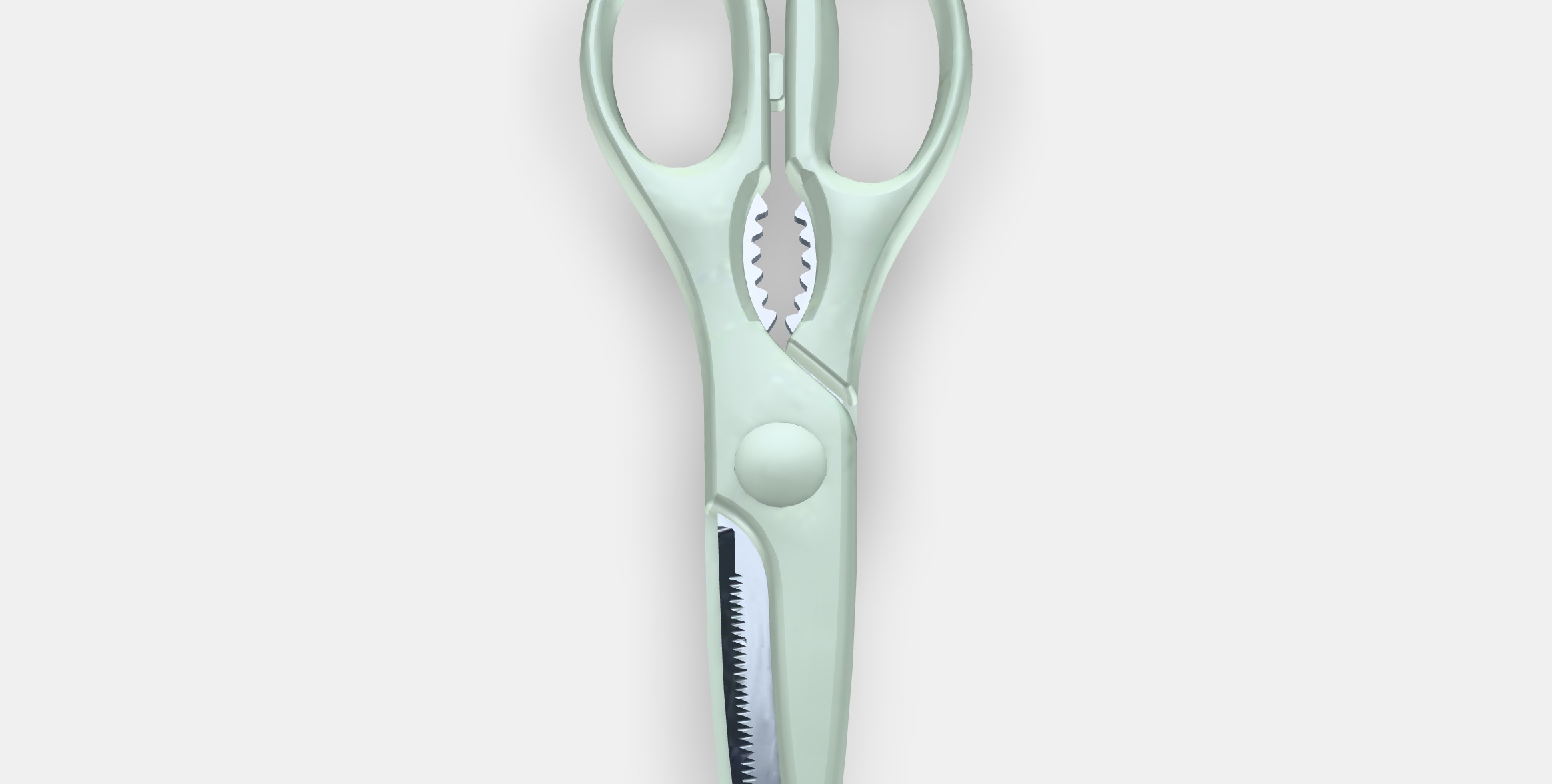 TROJKA Household scissors Low-poly 3D model_4