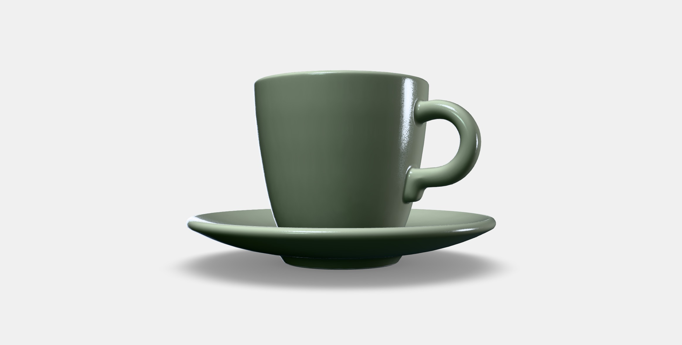 FARGKLAR Cup with saucer 4 Low-poly 3D model_12