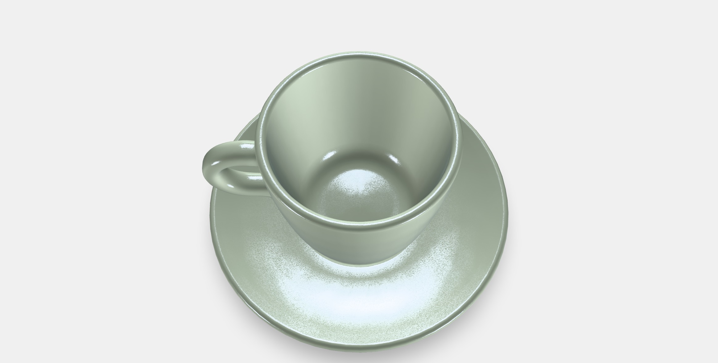 FARGKLAR Cup with saucer 4 Low-poly 3D model_3