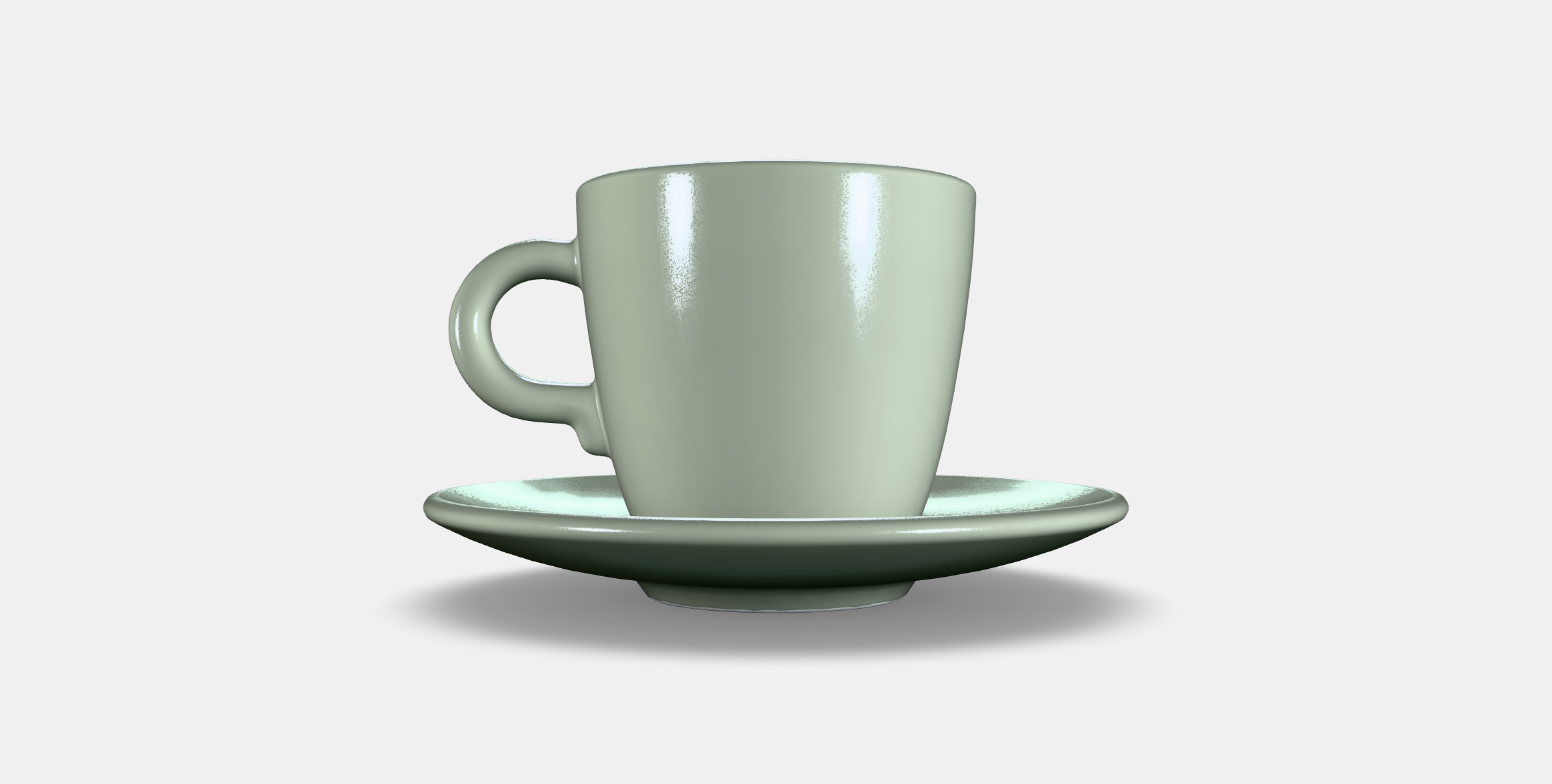 FARGKLAR Cup with saucer 4 Low-poly 3D model_14