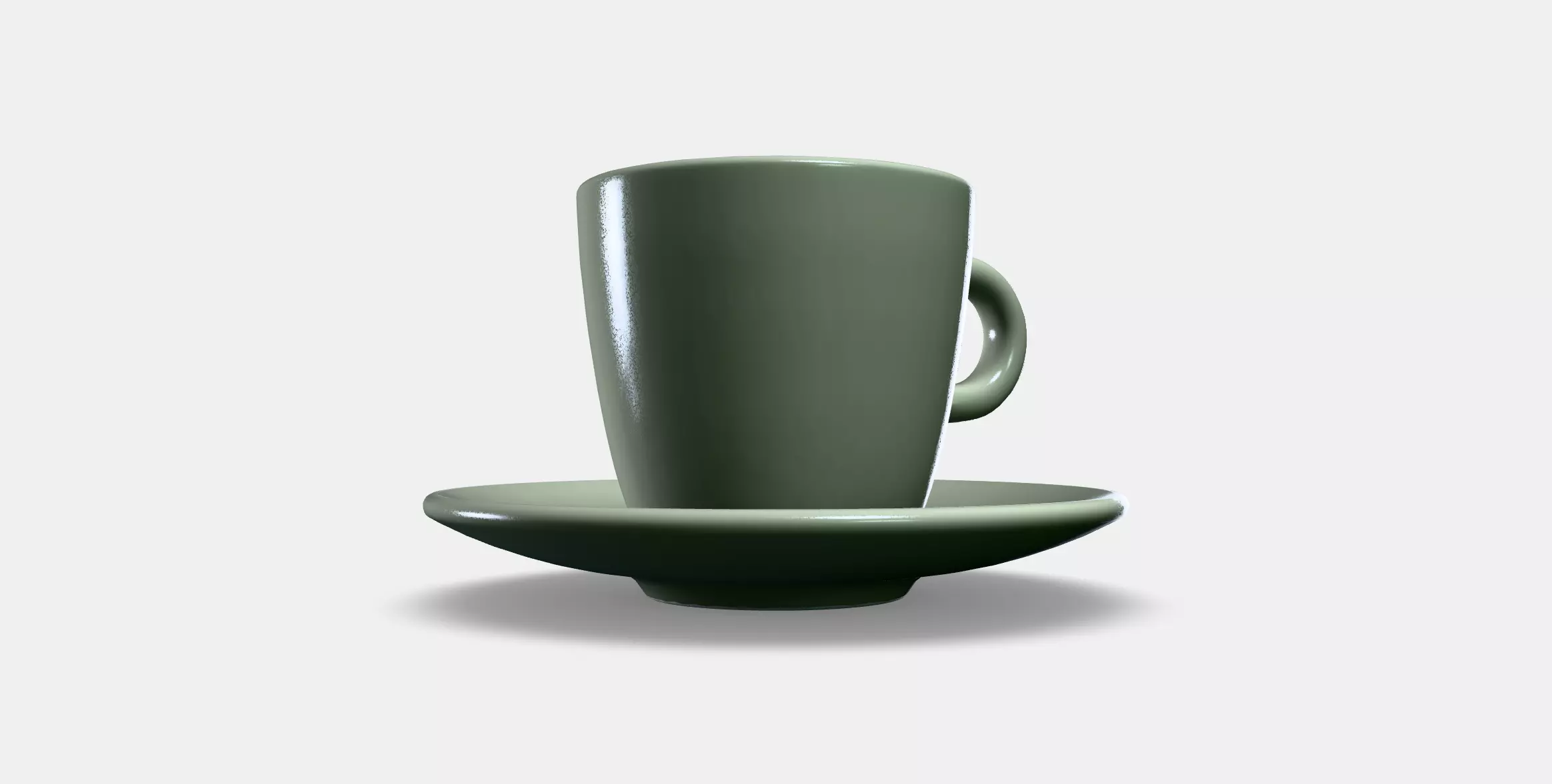 FARGKLAR Cup with saucer 4 Low-poly 3D model_0